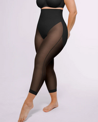 Plus-Size High-Waisted Shaping And Hip-Lifting Capri Pants