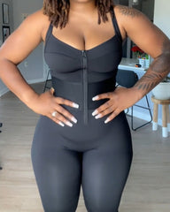 Adjustable Straps Tummy Control Shaping Jumpsuit