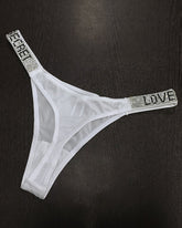 Low Waist T Pants Narrow Edge Water Diamond Underwear Sports Hip Lifting Thong Breathable Invisible