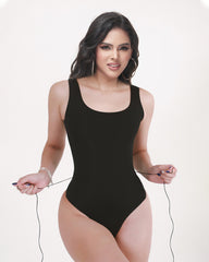 Back Lace-up Seamless Tummy Control Bodysuit