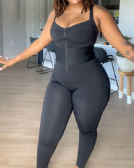Adjustable Straps Tummy Control Shaping Jumpsuit