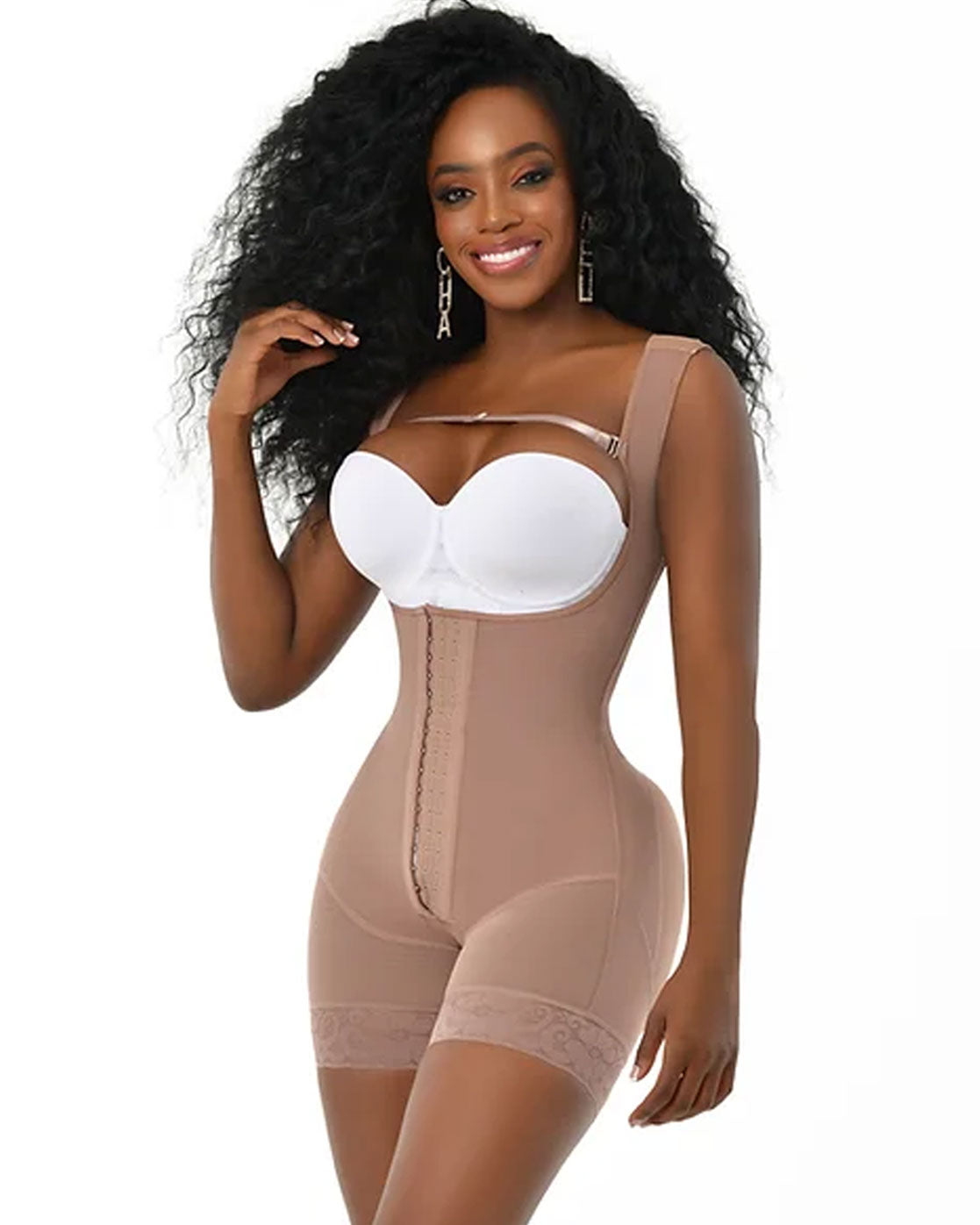 2724 Fajas Colombianas Stage 2 Faja Tummy Control Shapewear High Compression Garment with Zipper Crotch