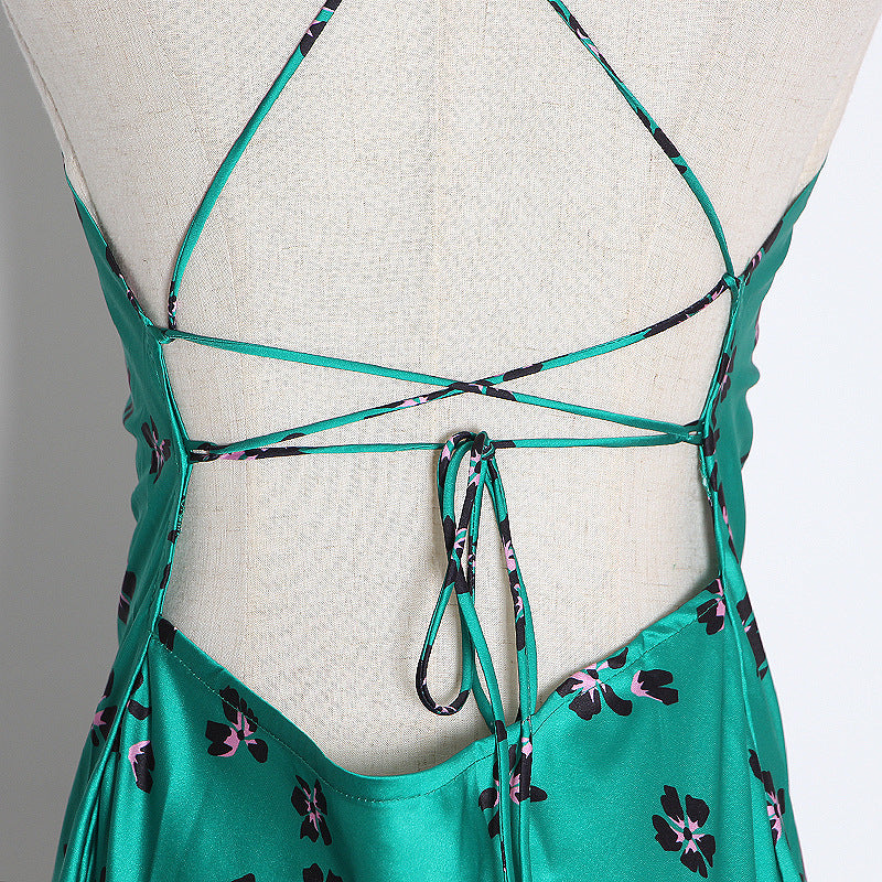 Slim Fit Satin Slip Dress â€?Spaghetti Strap Suspender Style