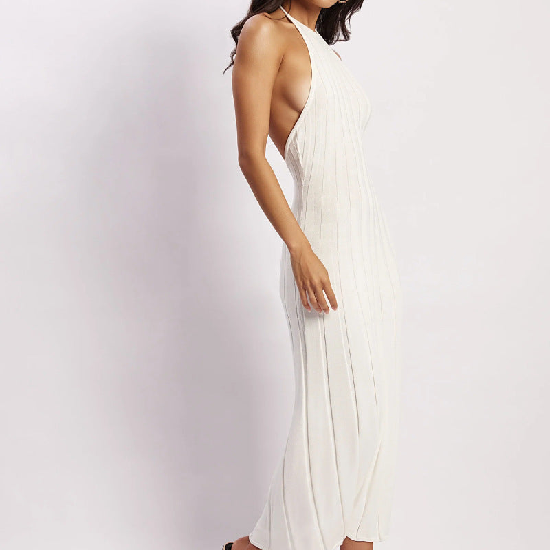 American Knitted Pleated Dress Women
