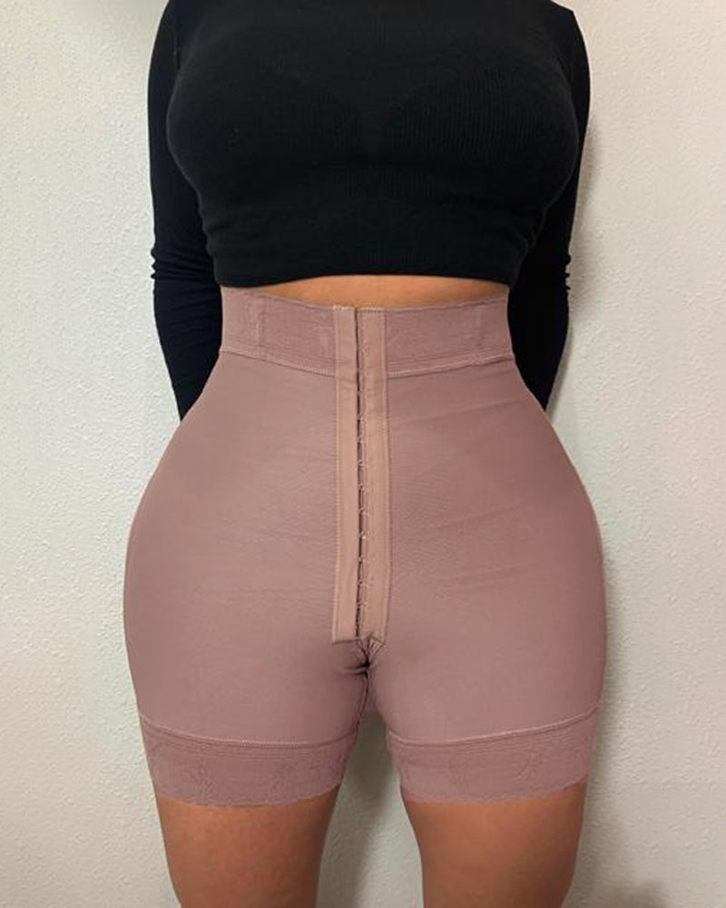 High Compression Garment Butt Lifter Control Panty with Hooks