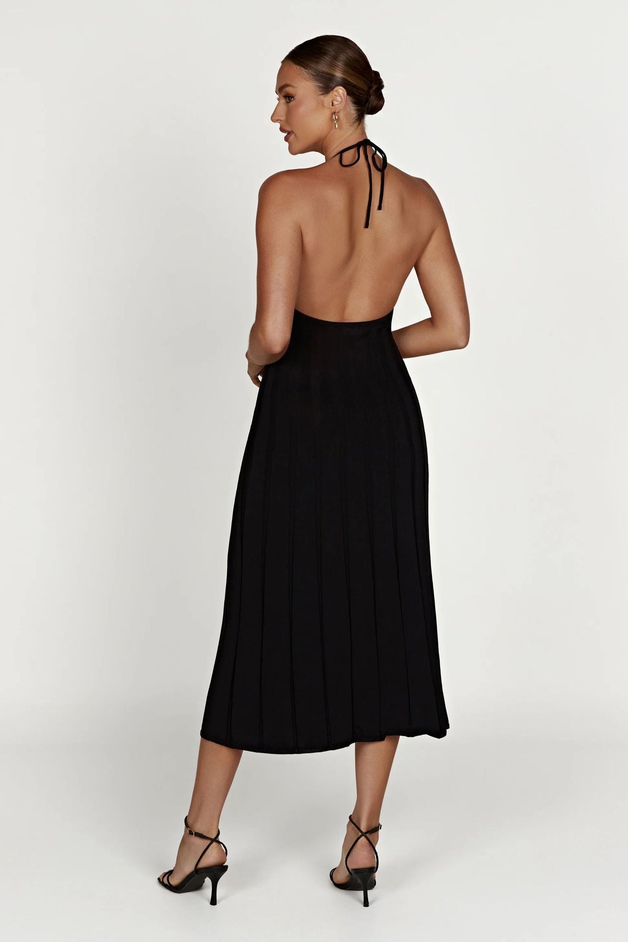 American Knitted Pleated Dress Women