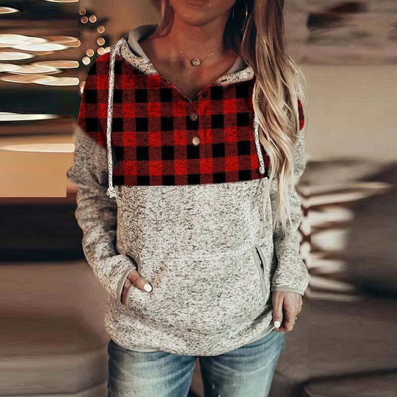 Jacket Christmas Letter Print Hooded Sweater