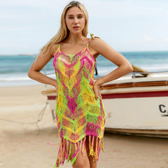 Tassel Crochet Beach Dress