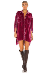 Loose Lantern Sleeve Long Shirt Top