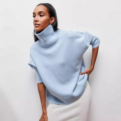 Turtleneck Sweater Ins Solid Color Long Sleeve Pullover Top Clothing