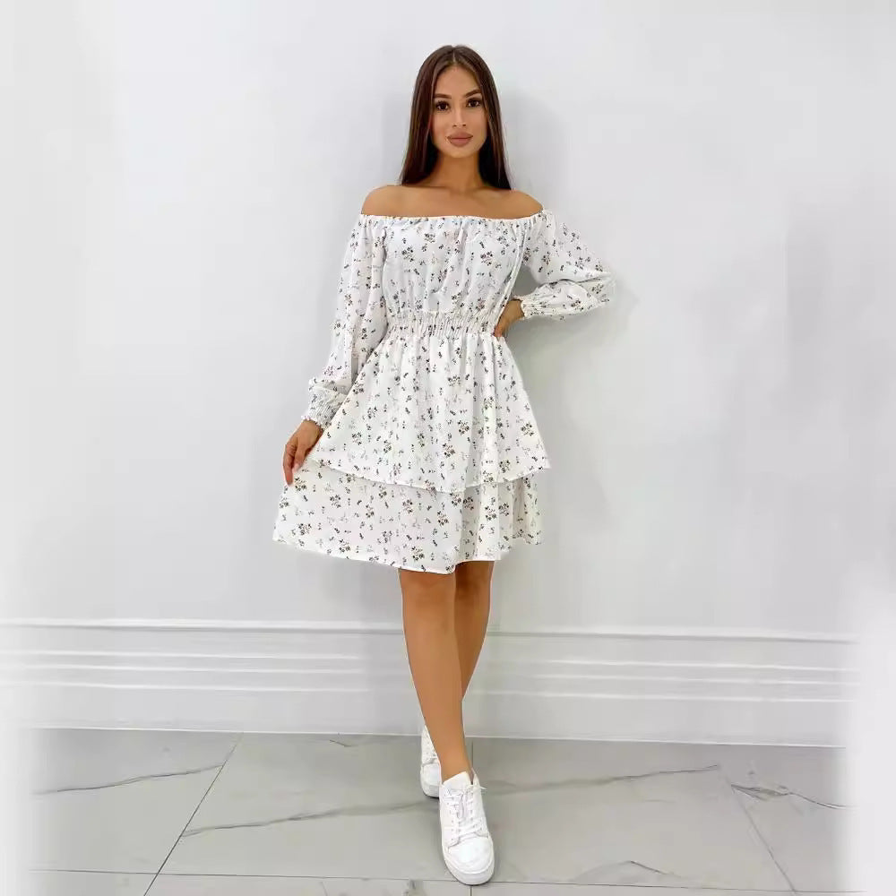 One-neck Temperament Party A- Line Dress