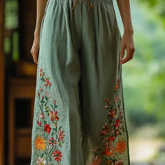 Pants Linen Wild Wide Legs