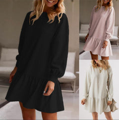 Long Sleeve Sweater Dress Knee-length