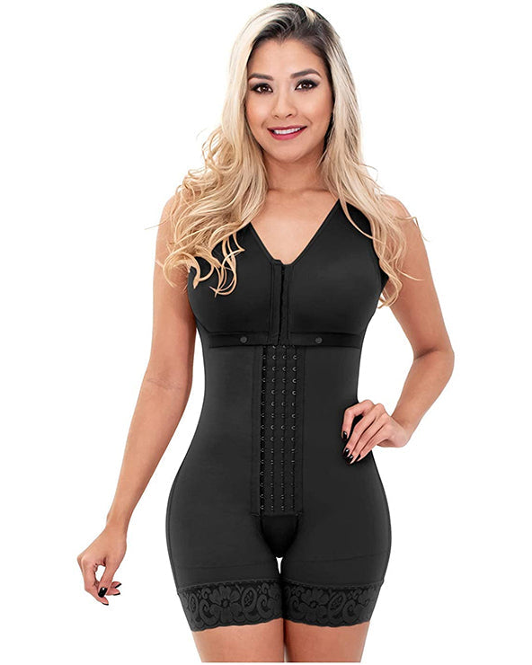 Shapewear For HOOK AND EYE CLOSURE Adjustable Breast Support Tummy Control Bodysuit Bodyshaper