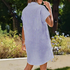 Striped Shirt Dress