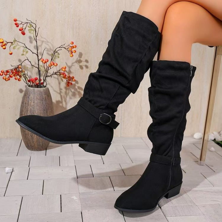 Belt Buckle Accessory For Womens Long Boots