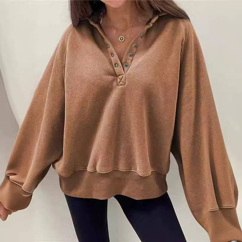 Sporty Drop-Shoulder Pullover Jacket