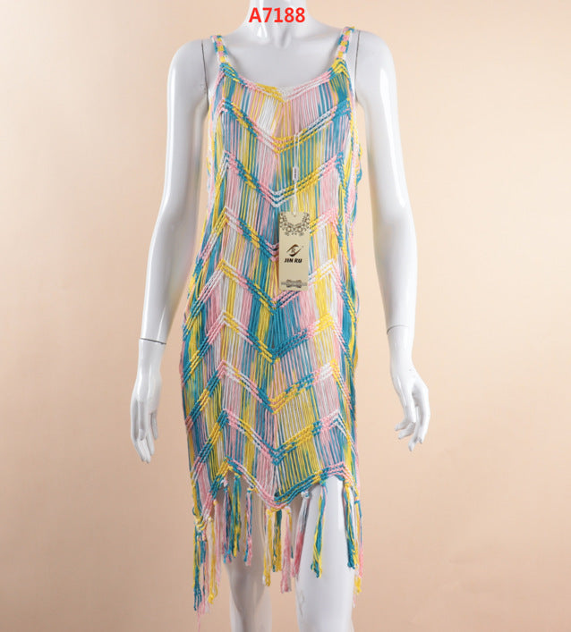 Tassel Crochet Beach Dress