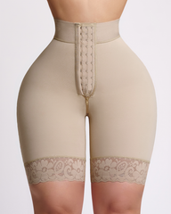 Flat High Waist Stretch Shorts