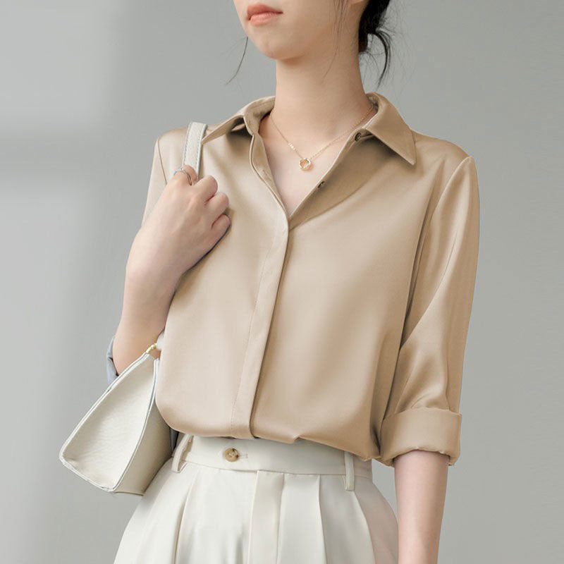 Checkered Vintage Satin Shirt