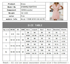 V-neck Slim-fit Slimming Dress For Women