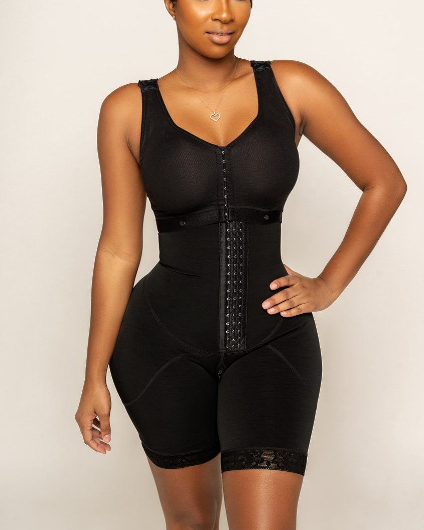 Tummy Control Shapewear High Compression Faja Bodysuit Postpartum Open Bust Bodysuit Bodysuit