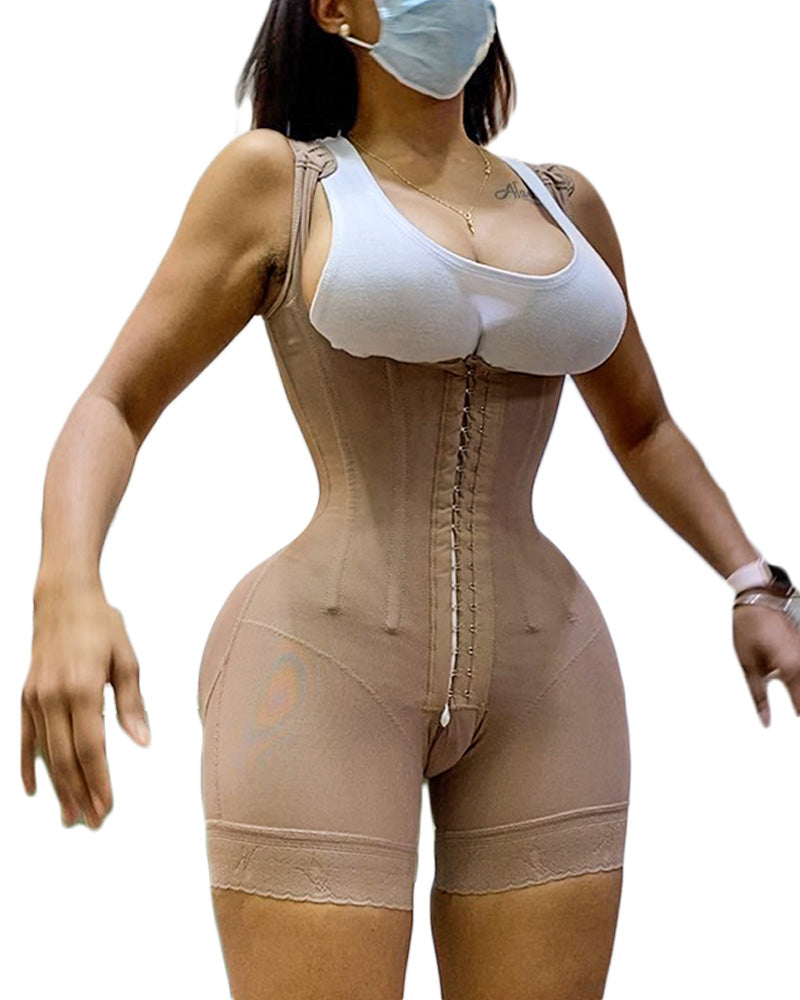 Shapewear HOOK AND EYE CLOSURE Tummy Control  Adjustable Crotch  Open Bust Bodysuit