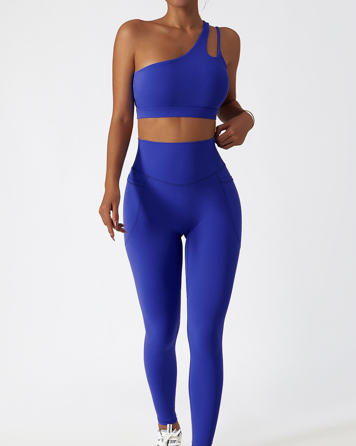 One Shoulder Asymmetrical Sports Bra