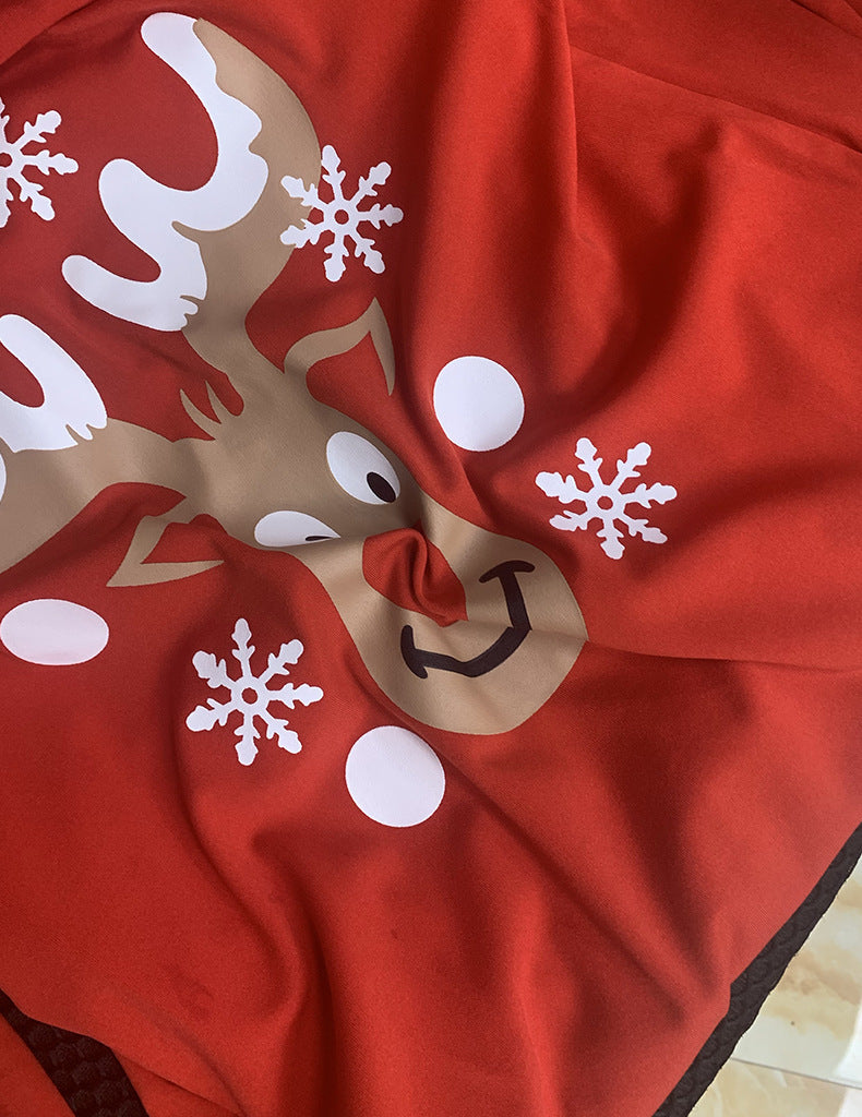 Christmas Long-sleeved Dress Pleated