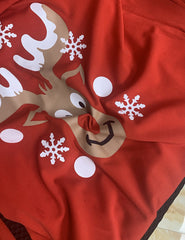 Christmas Long-sleeved Dress Pleated