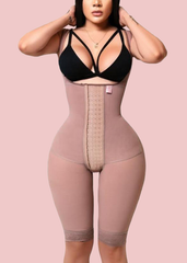 Open Bust Tummy Control Fajas Adjustable Hook and Eye Front Closure Shapewear