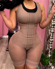 Full Body Shapewear For Tummy Control Hook And Eye Closure Adjustable Breast Support Bodyshaper