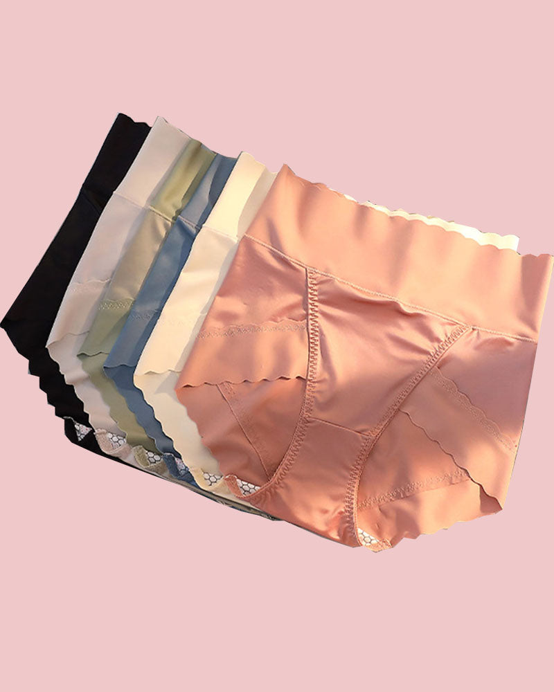 High-Waisted, Hip Lift Satin Fashion Panties