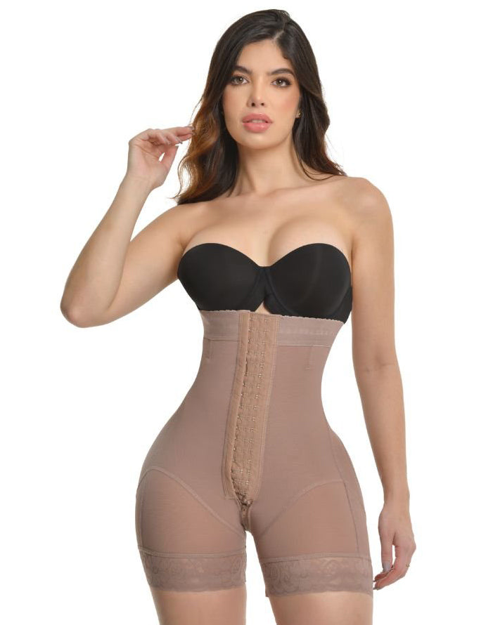 Super High Waisted Push Up Short with 3 Rows of Snaps and Enhancement Bootylicious