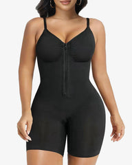 High Elastic Zipper Adjustable Straps Breathable Mesh Design Tummy Control Body Shaper