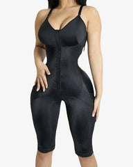 Compression Garments Front Closure Hook-eye Butt Lifter Sheapwear With Flatten Abdomen Mid-Leg