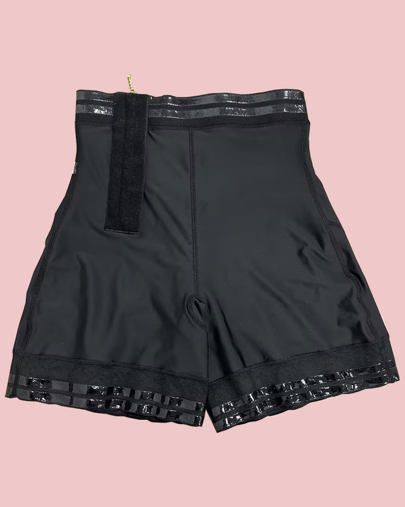 High Waist Side Zipper Butter Lifter Faja Shorts