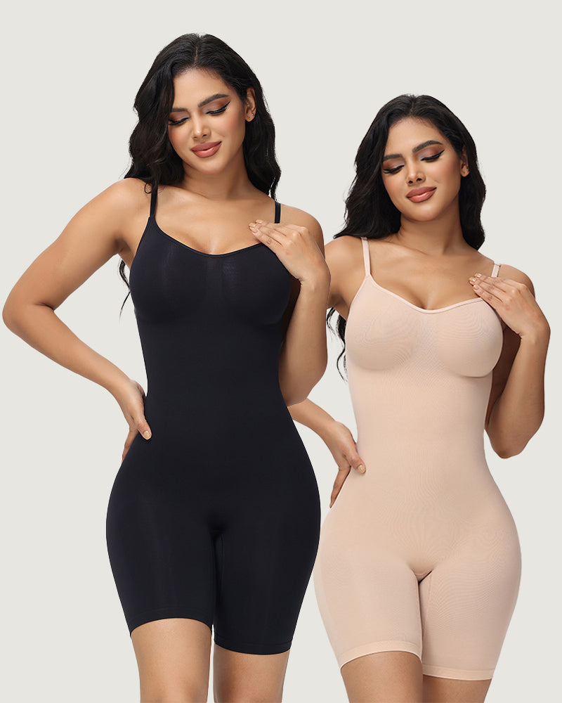 High Elastic Adjustable Strap Bodysuit Invisible Butt Lifter Tummy Control Shapewear Open Crotch Thigh Slimmer Bodyshaper