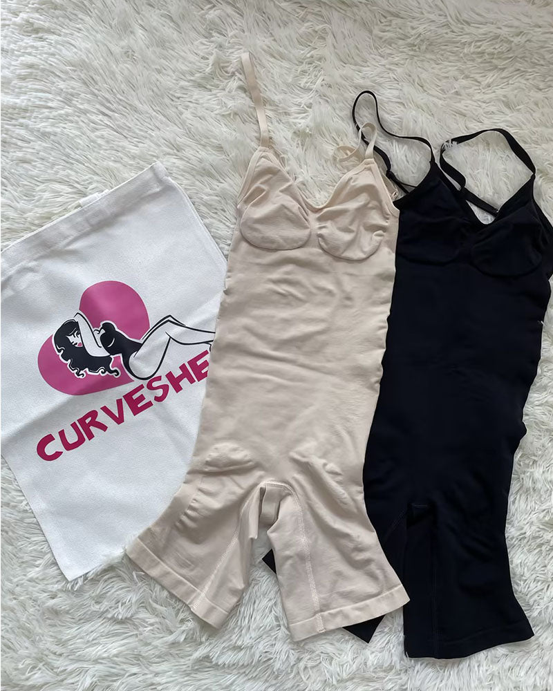 High Elastic Adjustable Strap Bodysuit Invisible Butt Lifter Tummy Control Shapewear Open Crotch Thigh Slimmer Bodyshaper