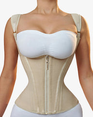 Waist Trainer for Vest Body Shaper Cincher Trimmer Tank Top Sport Girdle with Steel Bones