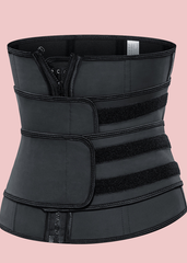 Corset Latex Buckle Waist Corset Belt LATEX Rubber Straps Corset