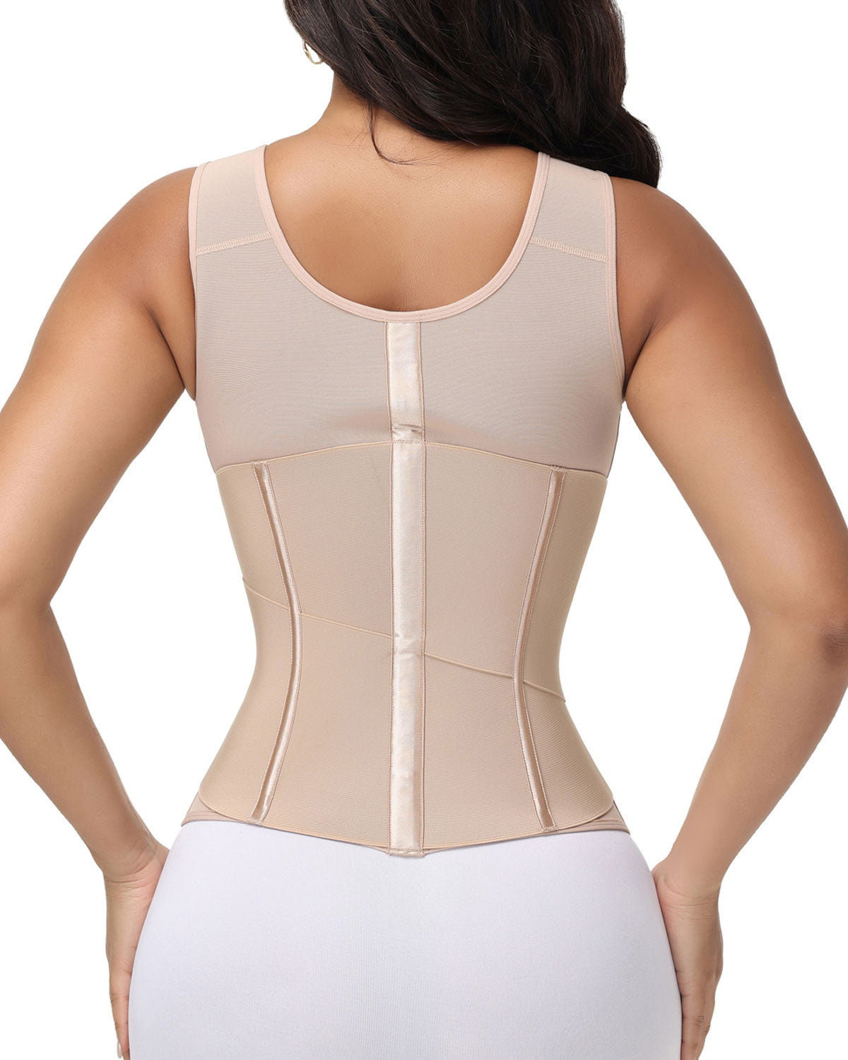 Zipper & Button Double Pressure Waist Trainer