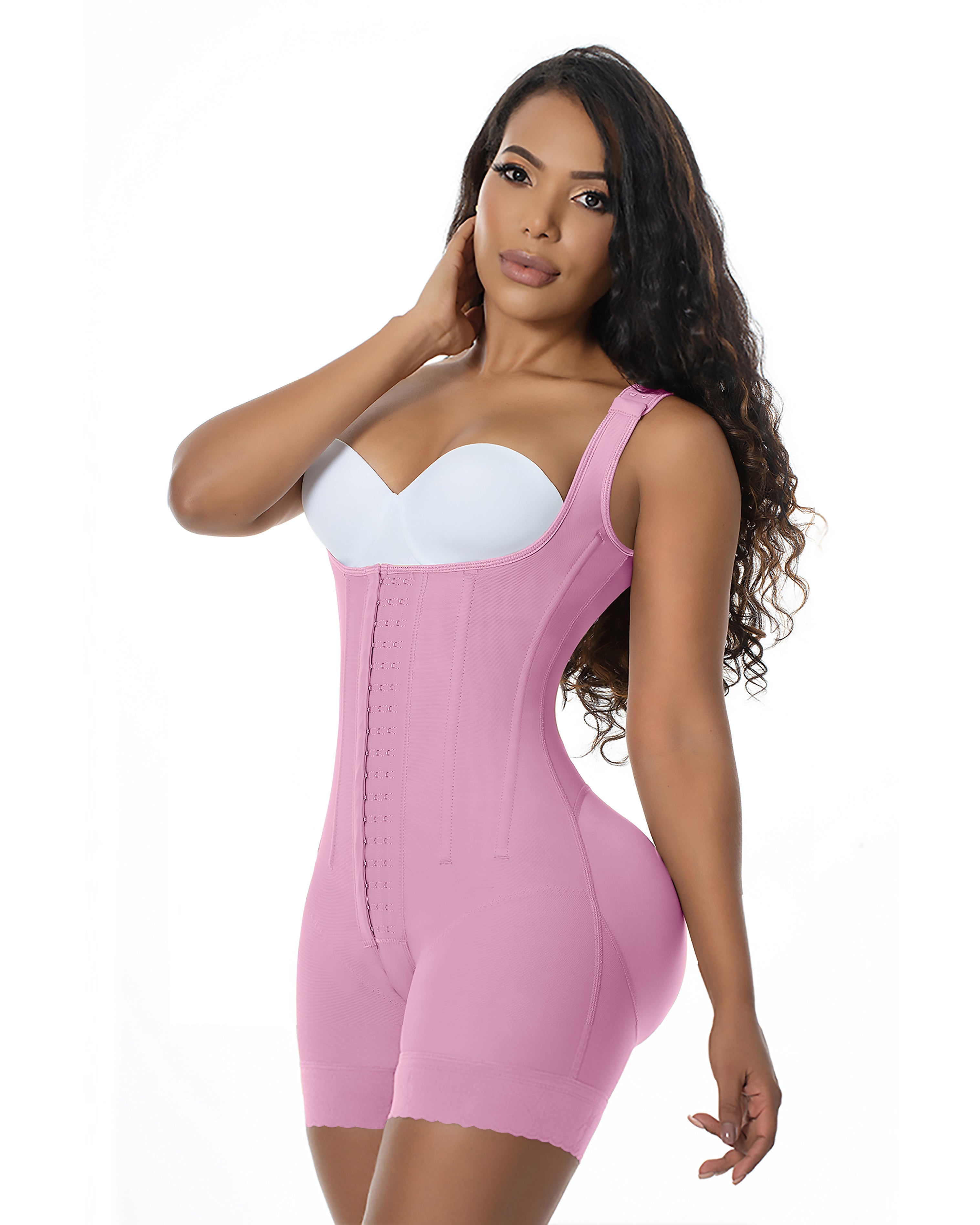 High Double Compression Garment Abdomen Tummy Control  Adjustable Bodysuit with Hooks