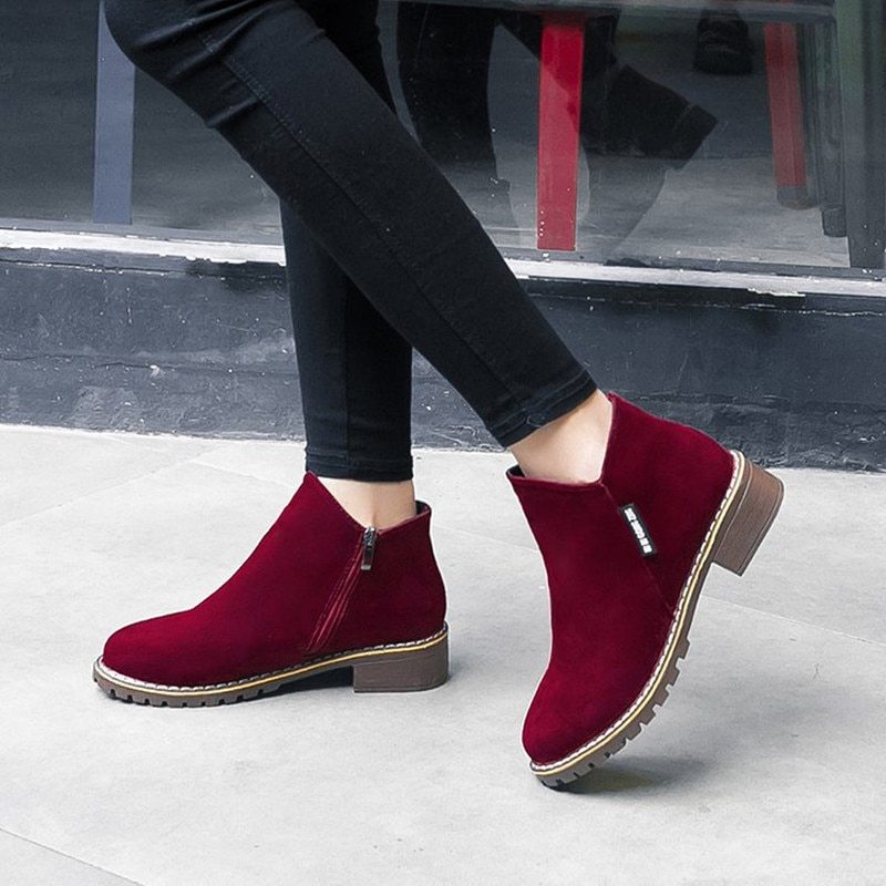 flat-soled boots