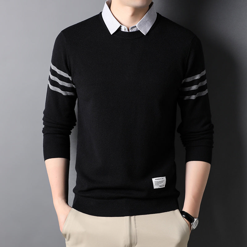 Crew Neck Trend Men's Sweater Tops
