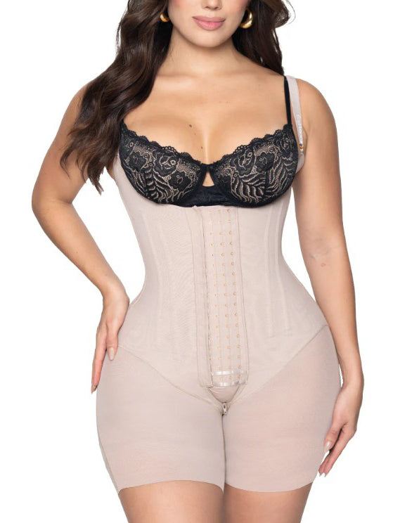 Comfortable Mesh Steel Bone Tummy Control Body Shaper