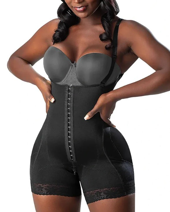 Front Hook and Eye Open Bust Sleeveless Body Shaper