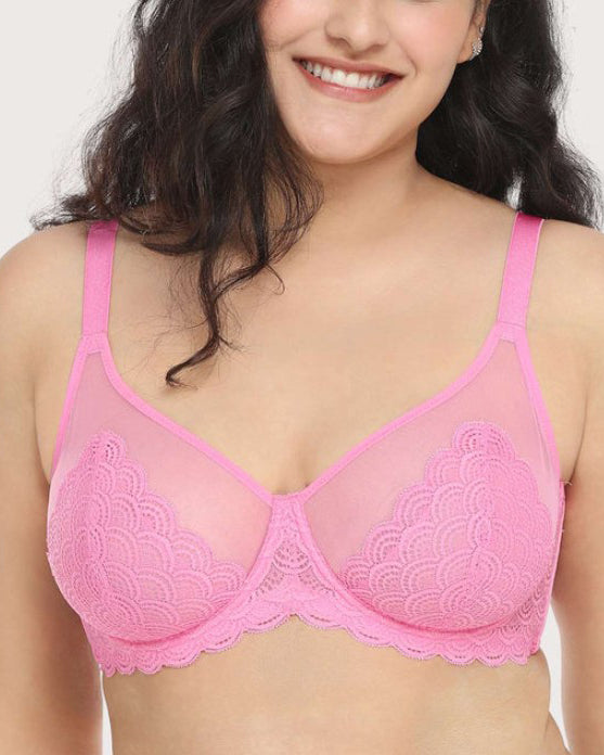 Lace Sheer Mesh Bra