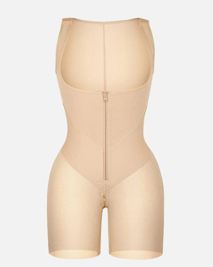 Front Zipper Tummy Shaping Sleeveless Full Body Shaper