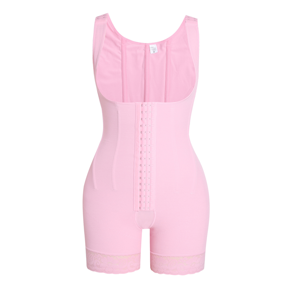 High Double Compression Garment Abdomen Tummy Control  Adjustable Bodysuit with Hooks